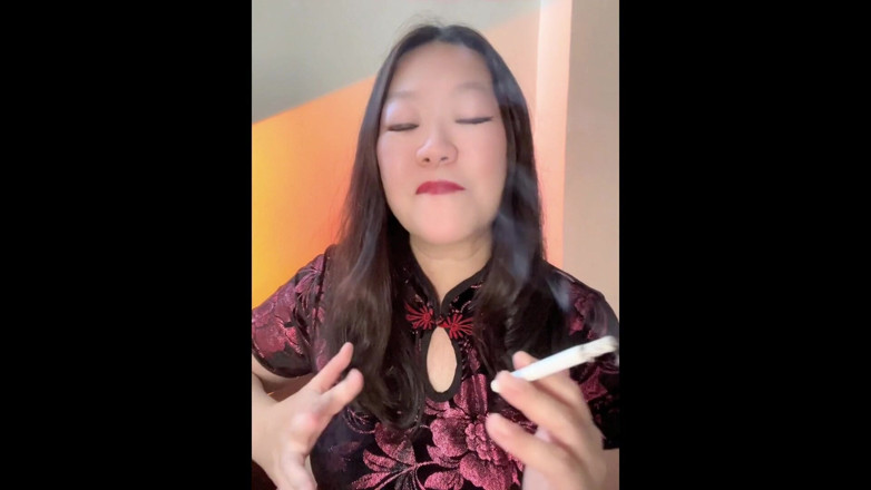 Smoking Asian: Chainsmoking Asian MILF JOI: Praising &amp; Rewarding My Smoke Slave with 4...