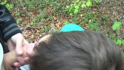 Gaybareback: Twink used by a young boy in cruising forest exhib