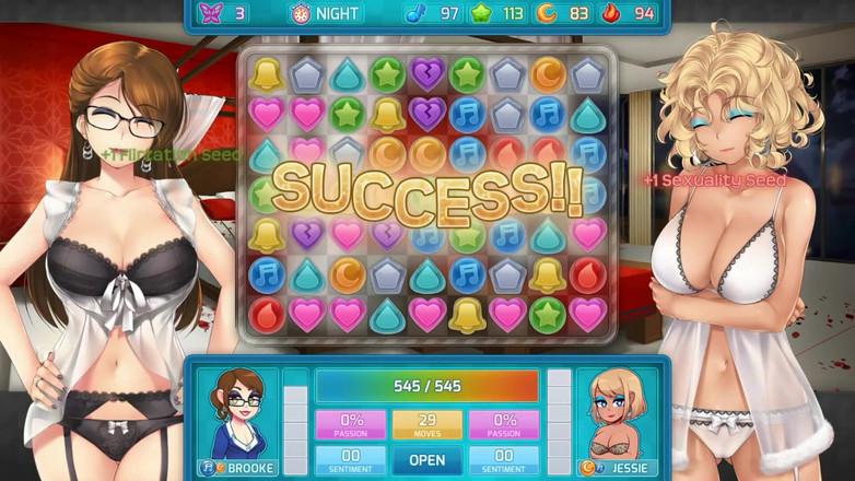 LoveSkySan69Real: Huniepop 2 - подвійне побачення - частина 7 збуджених красунь у нижній білизні від loveskysan