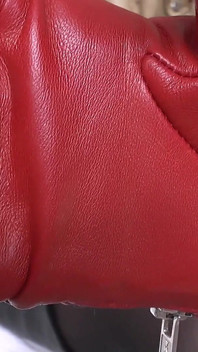 Intense Sniffing of My Red Leather Gloves, Lady Victoria Valente