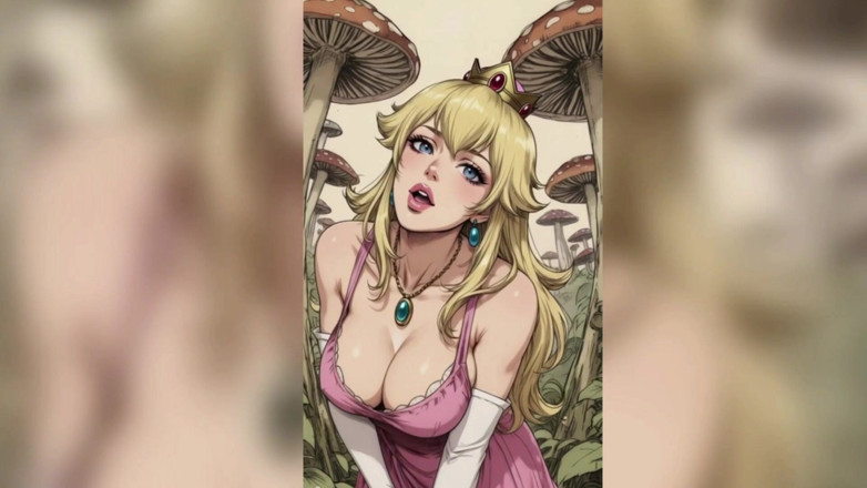 Game of Lust 3D: Gol nahoře bez animace Sexy princezna broskev