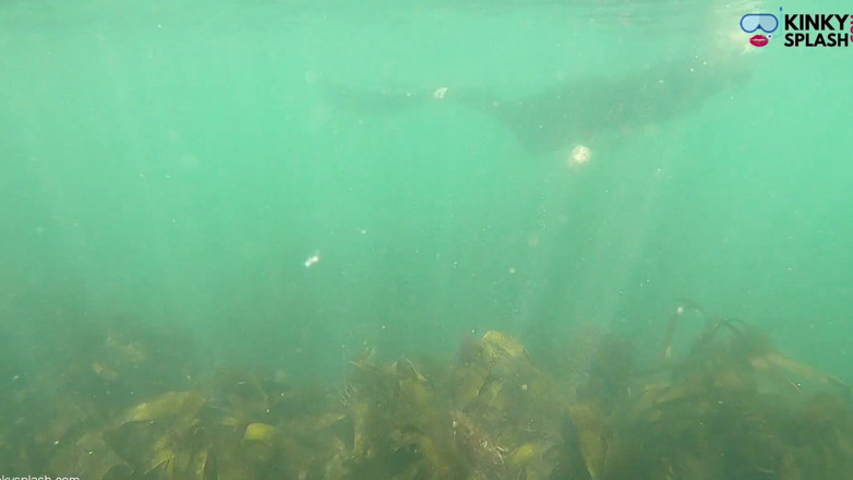 UKCuteGirl Lucy Lauren: Open Water Freedive Ultra Długie Płetwy, Skafandra i Sprzęt do...