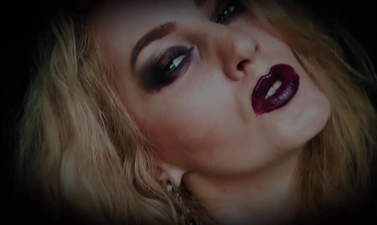 Goddess Celine: Pressed into my nylon submission