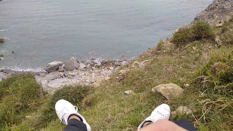 Elvissc: Big Beautiful Big Fat Cock Gets Handjob on the Beach...