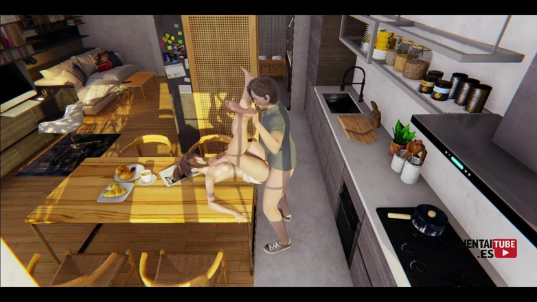 HentaiTubes: Jigokuraku Hentai - Yamada Asaemon Sagiri Sex in a Table - Japanese...