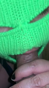 My Friend's Stepmom Sneaks Out at Night to Play with My Cock. Real Homemade Blowjob