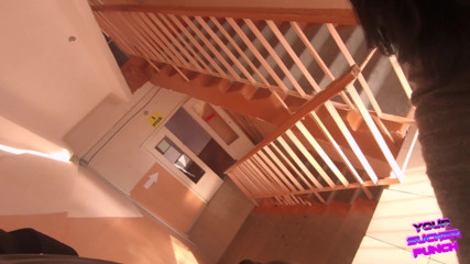 YSP Studio: Risky blowjob on stairs of the mall