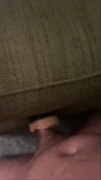 Fucking the Hot Toy in Between Cushions, Feels Like Real Wet Pussy