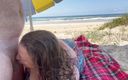 WeAreFukBunnies: Fukbunnies em uma praia com assistindo e masturbando