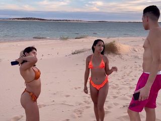 Victor Hugo Productions: Seks op het strand met een brunette