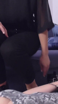 Lezdom Sock Sniffing