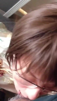Perverted Mature Woman Gives a Deep Blowjob