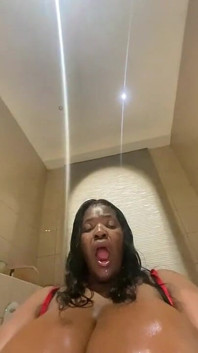 Busty Ebony SSBBW MILF Tits Worship & Masturbation