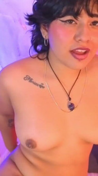 Young Brunette Masturbates Her Clitoris