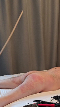 Palm tree paddel spanking und rohrstock für meinen sklaven