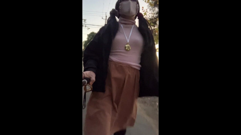 megu2002: Niezależny trening nr 22 ekspozycji spacer po drodze o zmierzchu