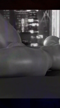Robaatoo Horny Futanari Slut: Lying Down, Hard and Ready with Her Massive Cock