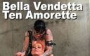 Picticon bondage and fetish: Bella Vendetta &amp;amp; ten Amorette, жіноче домінування, бондаж, батіг, страпон