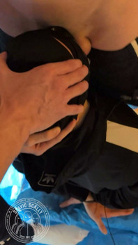 Vlad Is Holding This Slut Down While I Fuck His Throat.