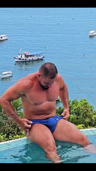 Swim Trunks Full of Dick