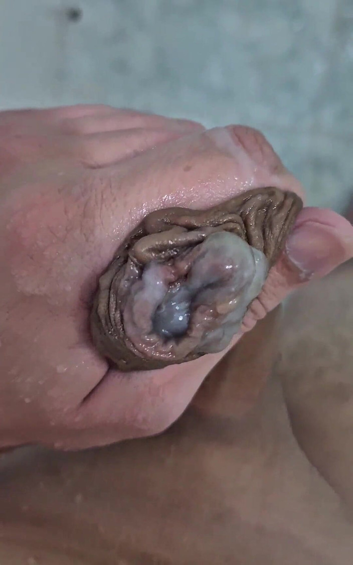 Lkdick8: Wank a sperma ve vaně