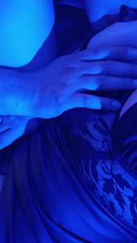 Hot Latina MILF Under Blue Light Gets Oral Sex, Dildo Masturbation and Juicy Fluids with Orgasms