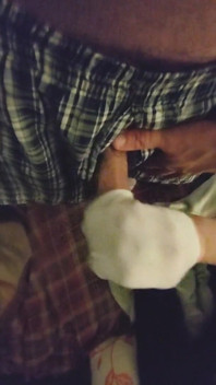 Sexy Little White Ankle Sockjob Sock Handjob