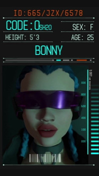 Transexual tetona Bonnie se folla a una chica sexy en un oscuro rincón cyberpunk - Hardcore Anal