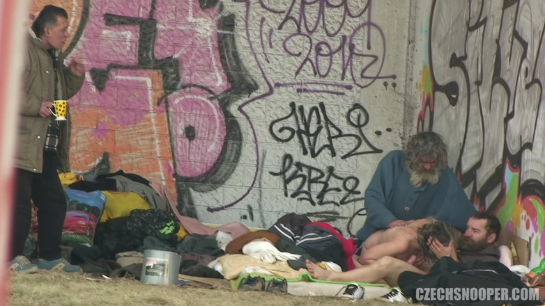 Czech Snooper: Czech Snooper 10 Outdoor Couple Sex on Camera - Zero Shame!