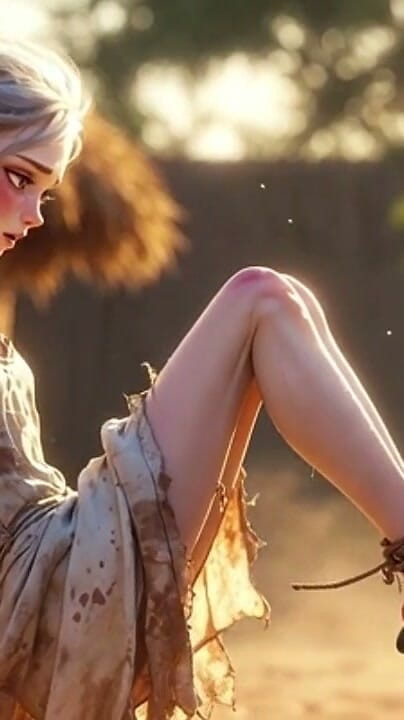 YOUR BEST FANTASY: 白人女性のボンデージ - アフリカの男性が情熱的に足を舐める