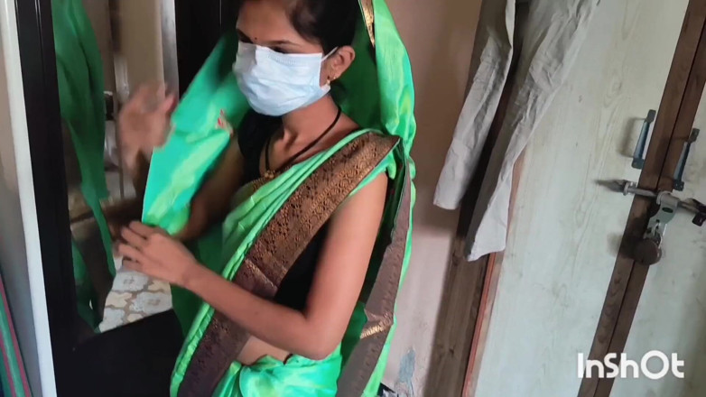 Desishycouple: Bini India Bersiap Sedia Dalam Saree Hijau Bahagian 2