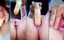 Mirelladelicia striptease: Eigengemaakte anale close-up, dildo 20x4 Na Bunda