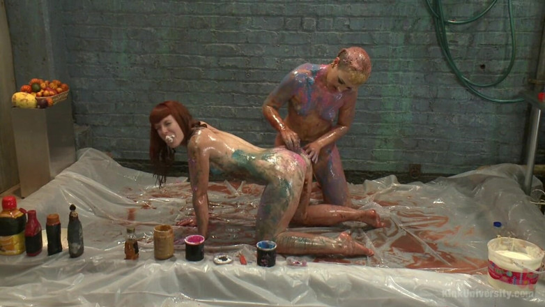 Kink University: Sensation sexy sploshing avec de la nourriture pour jouer et...