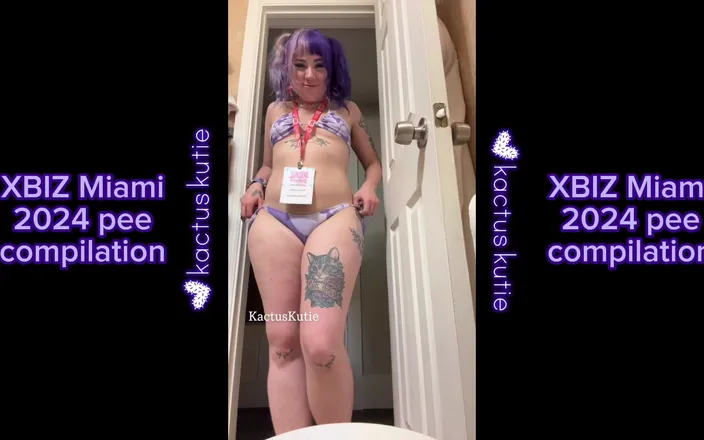 Kactus kutie: Xbiz Miami 2024 Pee Compilation
