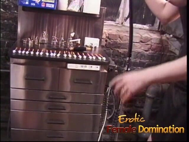 Erotic Female Domination: Redhead femdom duct taped slave