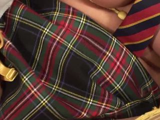 Bananas with Melons: Sexy Uniforms Scene-4_lush Brunette MILF in student Uniform Fucking with...