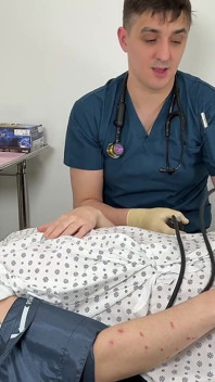 Nurse Bunny Gets a Gyno Exam Multi Angle