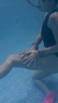 Underwater Bondage, Kink & Cum in My Tight Wetsuit