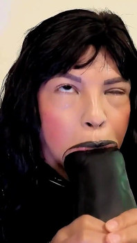 Sucking My New 20 Toy I Get Really Sloppy and Explode Cum in My Mouth