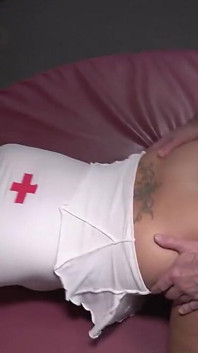 Blonde Badgirl Sucks an Fucks Big Hairy Cock