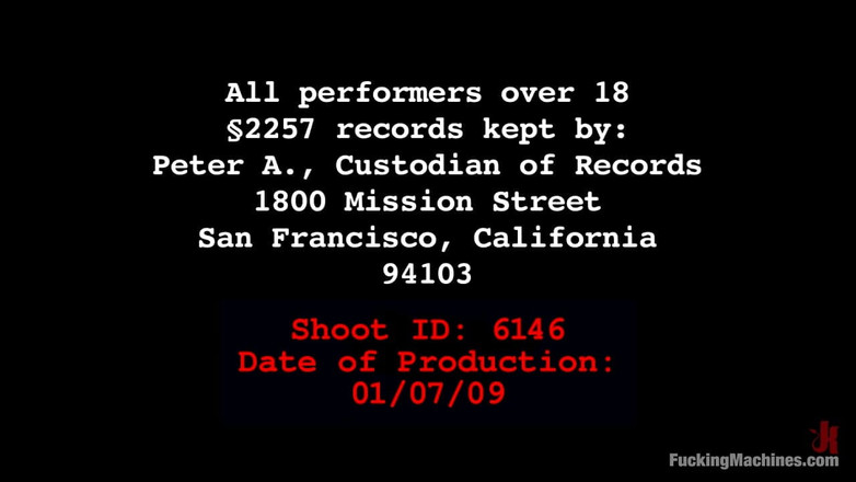 Fucking Machines by Kink: Holly West - Svázaná a Cumming