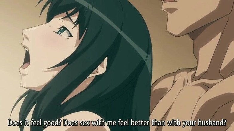 Erotic Animation: Prsatá kráska miluje oblékání ahegao obličeje a zástěru