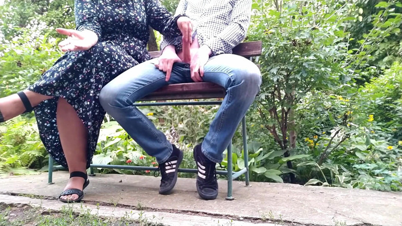 OurFetishLife: Handjob Outdoors in the Park with My Mother-in-law Turned Into...