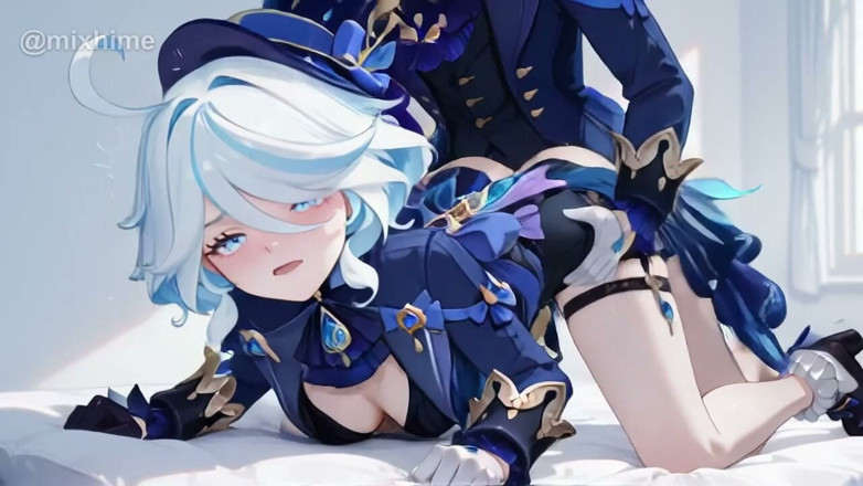 Mix Hime: Furina - Жесткий трах в видео от первого лица (Genshin Impact)