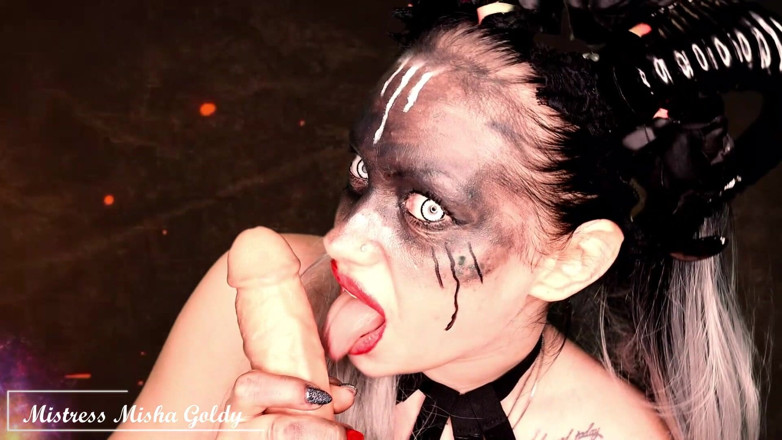 Goddess Misha Goldy: Ich will deinen samen essen und dich ganz schlucken! Verschlingen!