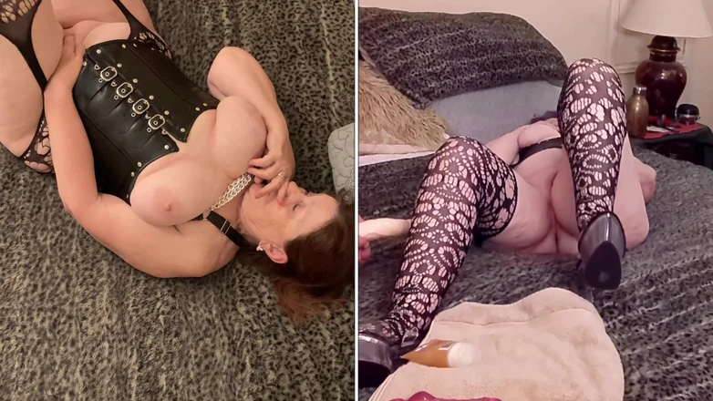 Granny Norma Jean’s Multi Orgasmic Fingering, Dildo & Missionary Fucking Creampie