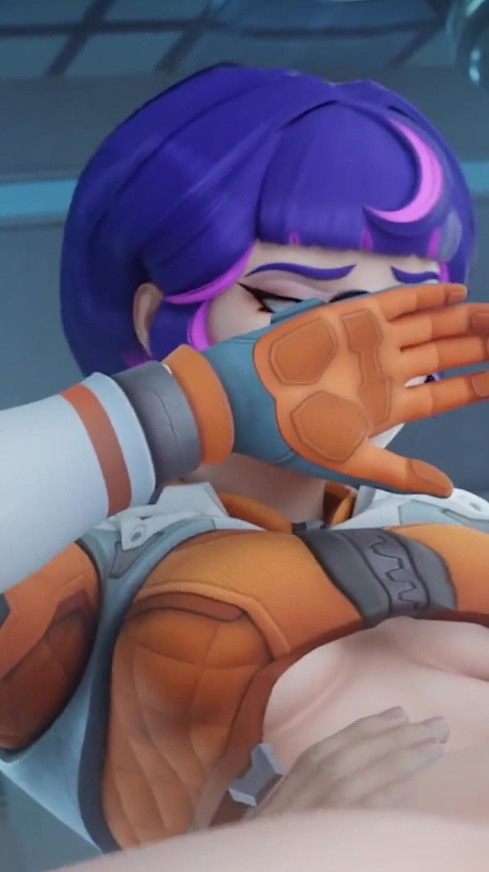 Orlikx: Juno Overwatch 3D - dvojitá penetrace Těsný zadek Gangbang je špatná hardcore animace
