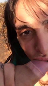 Roadside Ride! Dreadhot Gives a Filthy Blowjob on a Desert Dirt Road