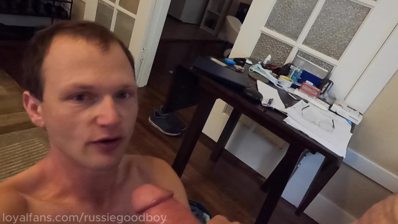 Russie Goodboy: Boy Sucks Thick Girthy Beautiful Big Step Daddy Dick!