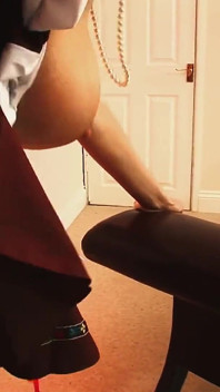 Stacey Saran Gets Her Panties Pulled Aside and Her Pussy Fucked Balls Deep